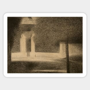 The Gateway by Georges-Pierre Seurat Sticker